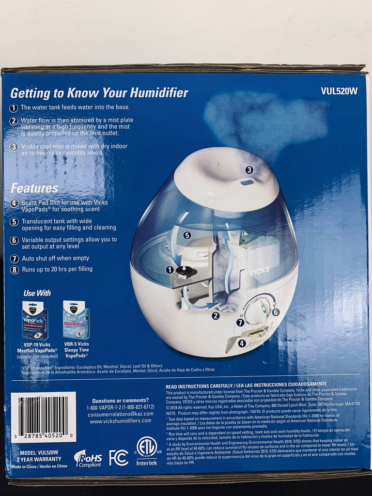 Vicks Mini Filter Free Cool Mist Humidifier