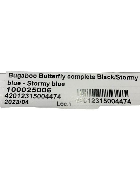 secondhand Bugaboo Butterfly Stroller, 2023, Stormy Blue