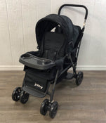 used Joovy Caboose Too Graphite Sit Stand Double Stroller, 2019, Black