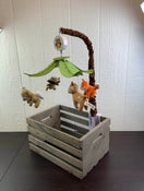 used Lambs & Ivy Echo Beige Woodland Animals Musical Crib Mobile