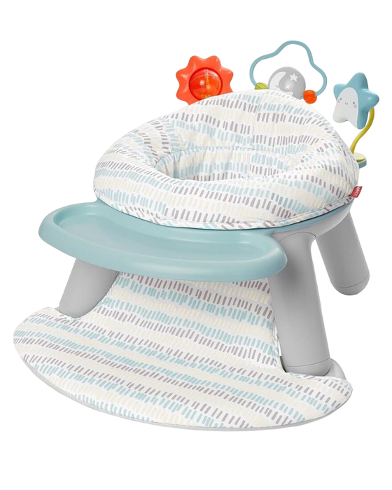 Skip Hop 2-in-1 Sit-up Activity Baby Chair, Silver Lining Cloud