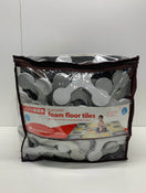 used Skip Hop Interlocking Foam Floor Tiles Playspot, Grey Cream