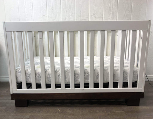 used Million Dollar Baby Babyletto Modo 3-in-1 Convertible Crib, White/ Espresso, 2015