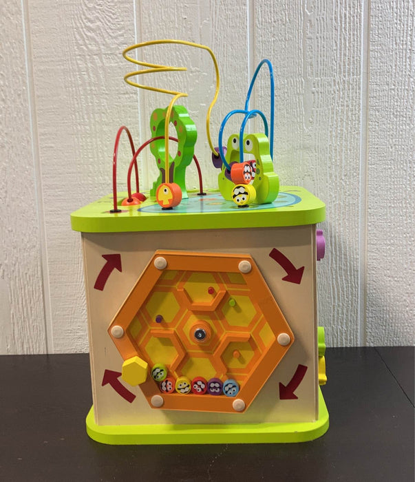 secondhand Hape Country Critters Wooden Activity Cube