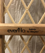 used Evenflo Position And Lock Tall Pressure Mount Wood Gate