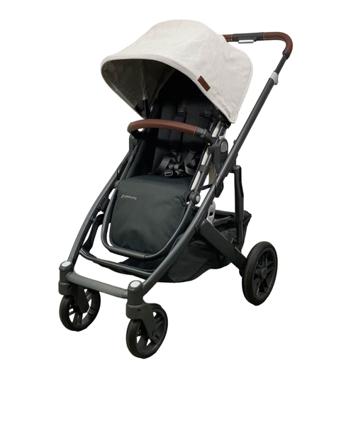 secondhand UPPAbaby CRUZ V2 Stroller, Anthony(White and Grey Chenille), 2022