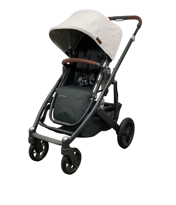 secondhand UPPAbaby CRUZ V2 Stroller, Anthony(White and Grey Chenille), 2022