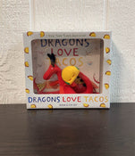 used Dial Books Dragons Love Tacos Book and Toy Set