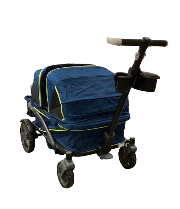 used Gladly Family Anthem4 Classic 4 Seater All Terrain Wagon Stroller, Neon Indigo