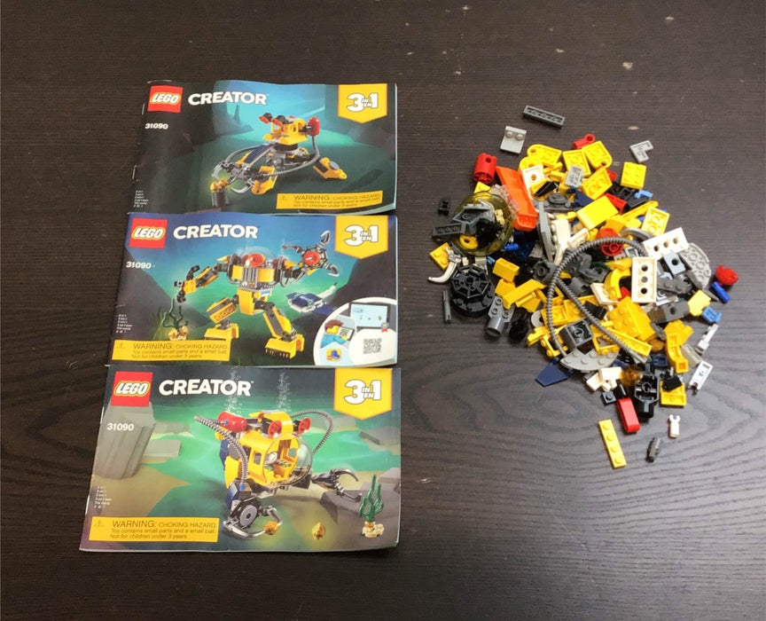 used LEGO Creator 3-in-1 Underwater Robot (31090)