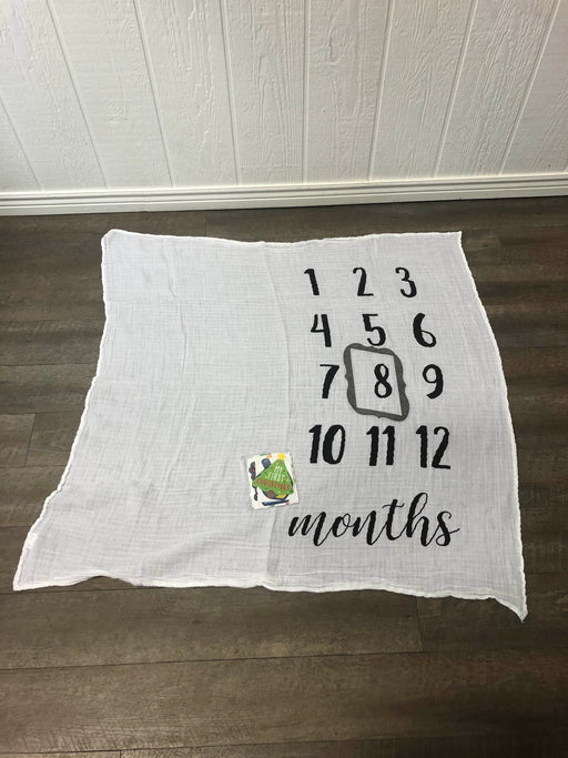 used Mud Pie Monthly Milestone Blanket