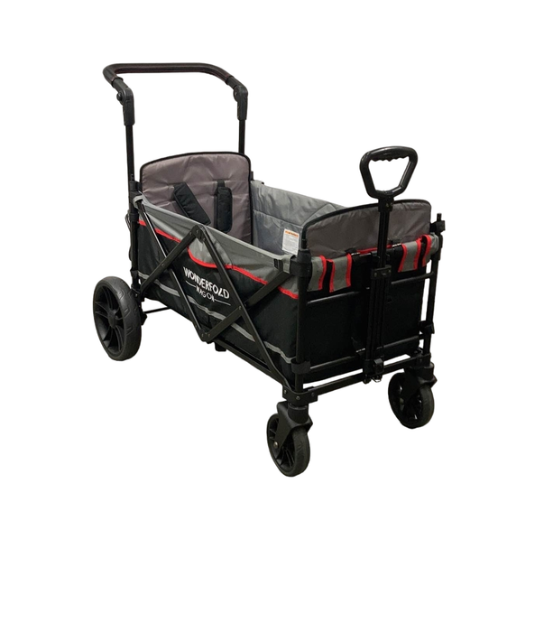 used Wonderfold X2 Push + Pull Double Stroller Wagon, Black, 2021