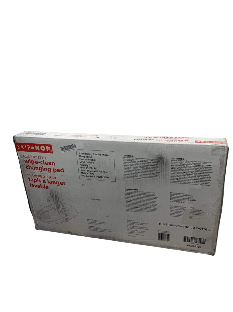 Skip Hop WipeClean Changing Pad, Grey