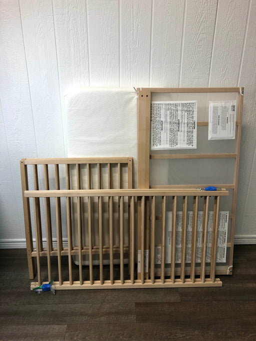 used IKEA SNIGLAR Crib, 2019, With Mattress