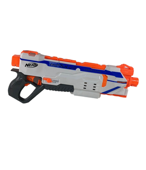 NERF Modulus Mediator Blaster - Fires 6 Darts in a Row, Pump Action, Slam  Fire, Includes 6-Dart Clip and 6 Official Nerf Elite Darts (