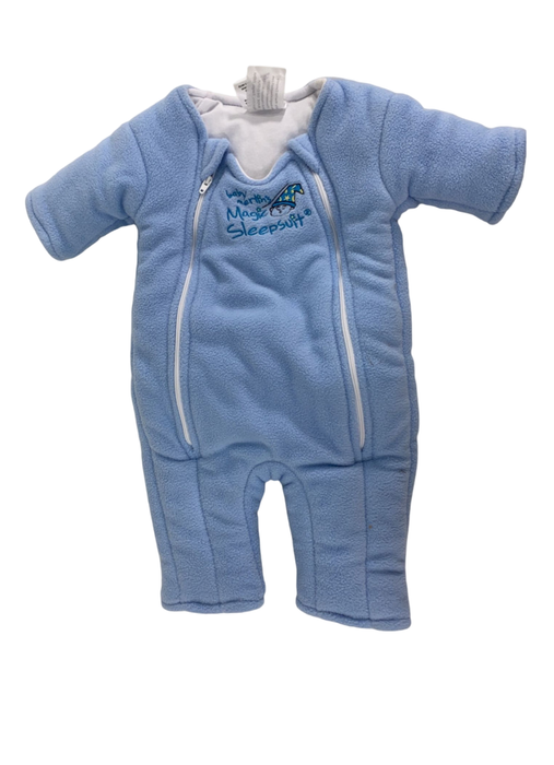 Baby Merlin's Magic Sleepsuit, Small 3-6 Months, Fleece, Blue