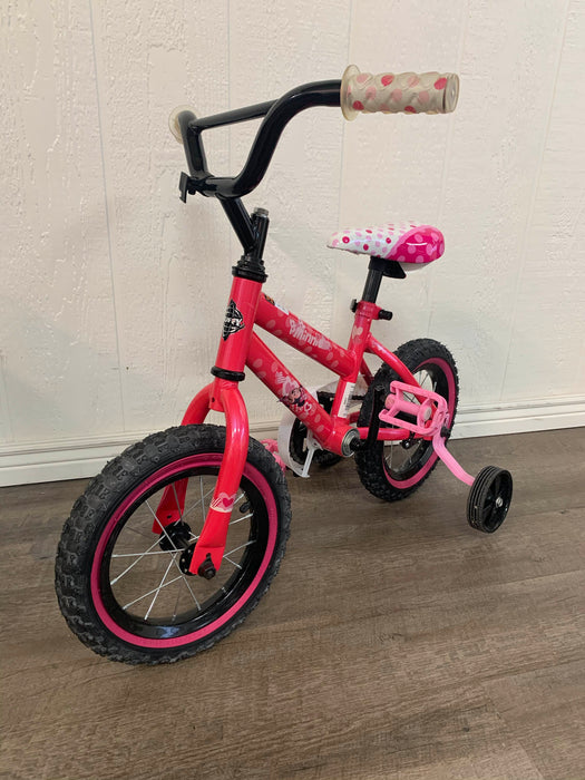 used Huffy Minnie Mouse 12” Bike With Training Wheels