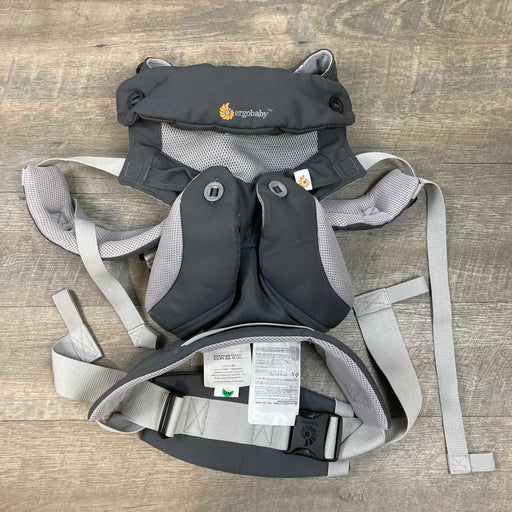 used Ergobaby 360 Four Position Ergonomic Baby Carrier, With cool air mesh in carbon gray