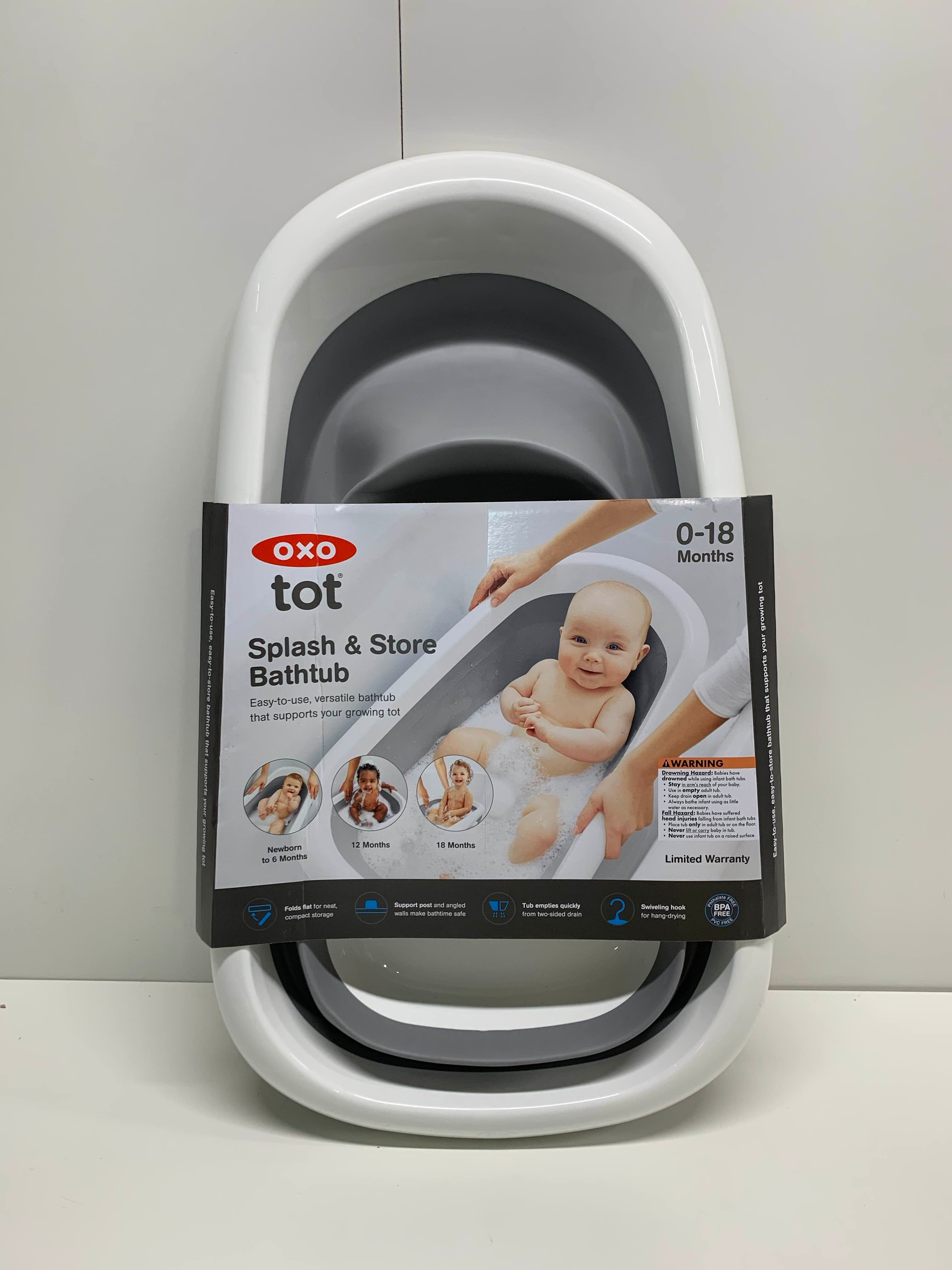 OXO Tot Splash & Store Baby Bathtub