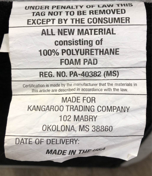 used Kangaroo Trading Co. Classic Grab-n-go Foam Chair