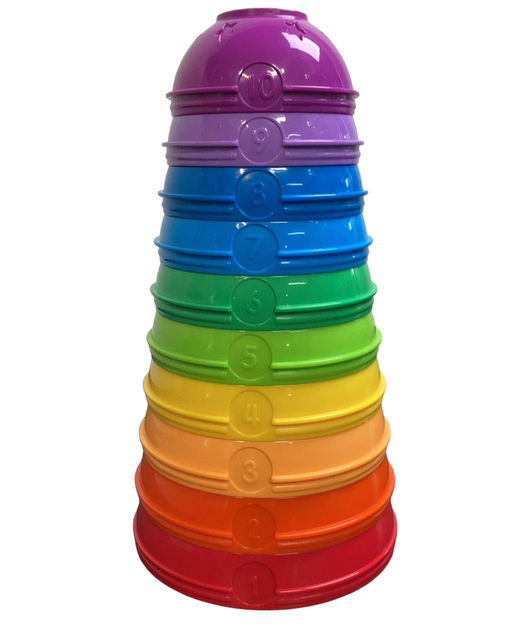 used Fisher Price Brilliant Basics Stack And Roll Cups