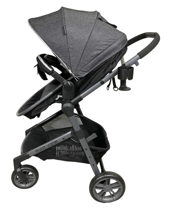 secondhand Evenflo Pivot Vizor Travel System, 2022, Chase Black