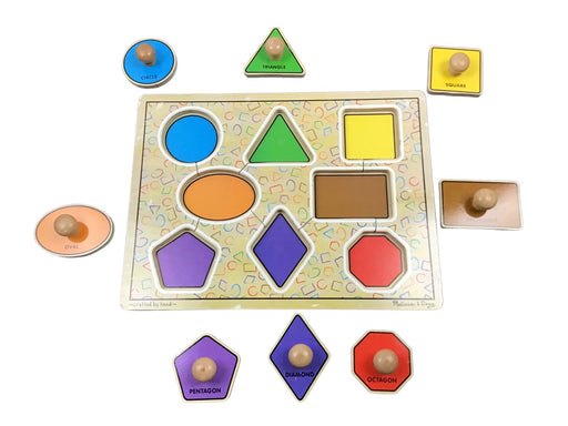 secondhand Melissa & Doug Jumbo Knob Puzzle