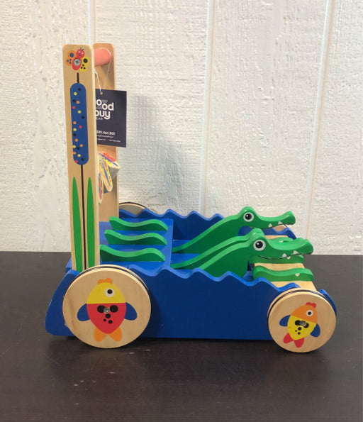 secondhand Melissa & Doug Chomp and Clack Alligator Push Toy
