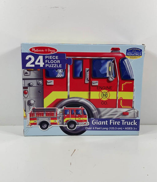 used Melissa & Doug Floor Puzzle, Fire Truck