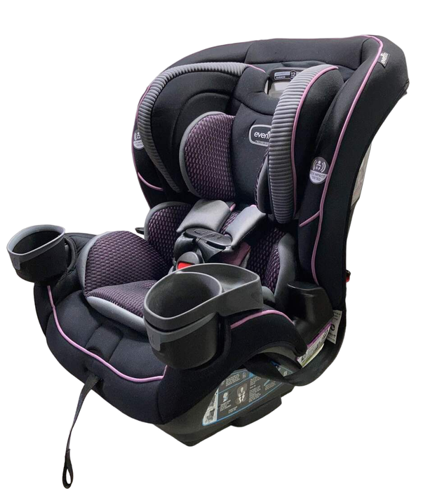 used Evenflo EveryFit 4-in-1 Convertible Car Seat, 2023, Augusta Pink