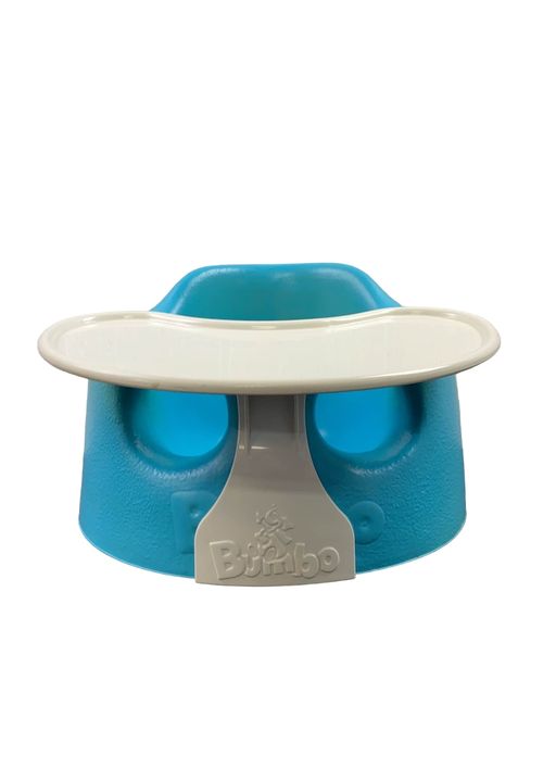 used Bumbo Floor Seat With Play Tray, Aqua