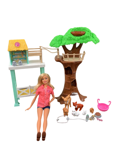 used Mattel Barbie Animal Rescue Center
