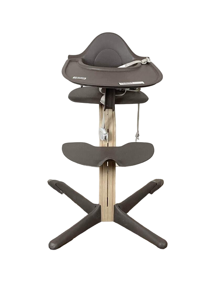 Evomove Nomi Highchair, White Oak, Grey