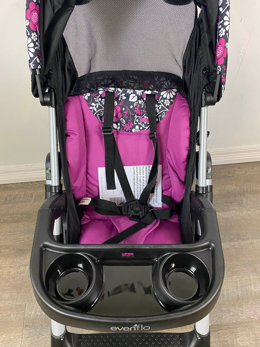 used Evenflo Vive Travel System with Embrace Infant Car Seat, Daphne, 2019