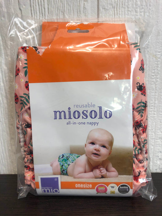 secondhand Bambino Mio MioSolo Nappy, All-in-One Loveable Ladybug