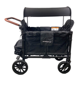 secondhand Wonderfold W4 Luxe Quad Stroller Wagon, 2023, Volcanic Black