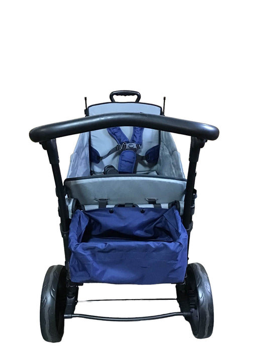 used Wonderfold X2 Push + Pull Double Stroller Wagon, Navy, 2019