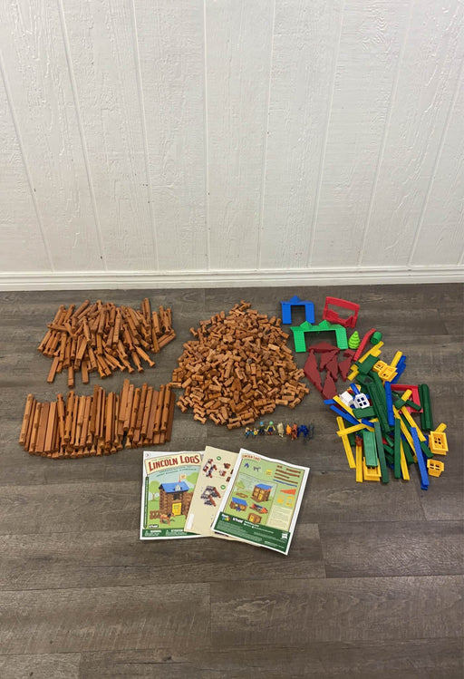 used BUNDLE Lincoln Logs