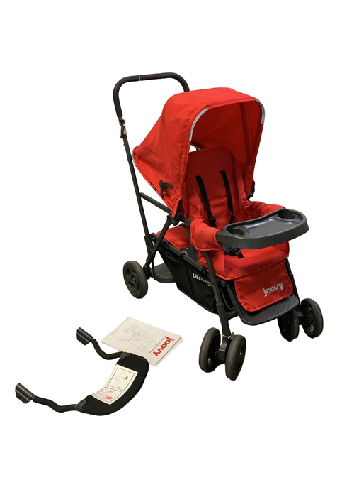 used Joovy Caboose Ultralight Graphite Stroller, 2016, Red