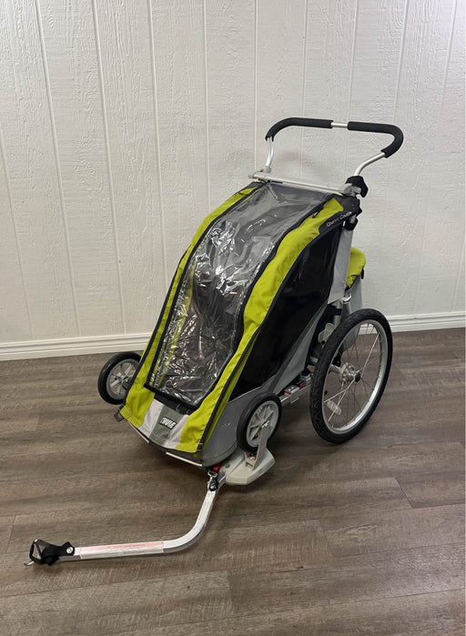 secondhand Thule Chariot Cougar 1 Bike Trailer With Jogging Kit, 2015