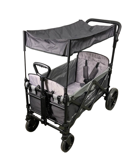 used Wonderfold X2 Push + Pull Double Stroller Wagon, 2022, Stone Gray