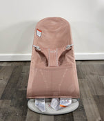 secondhand BabyBjorn Bouncer Bliss, Light Gray Frame, Dusty Pink Mesh