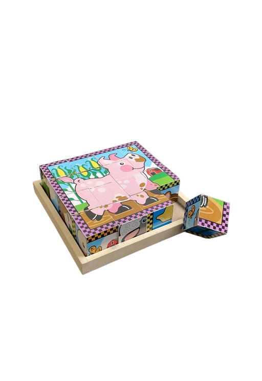 used Melissa & Doug Cube Puzzle, Farm