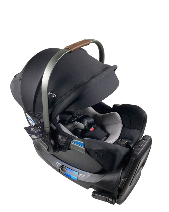 Nuna PIPA rx Infant Car Seat with RELX Base, 2023, Caviar