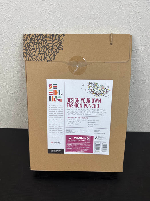 secondhand Seedling Design Your Own Fashion Poncho Activity Kit