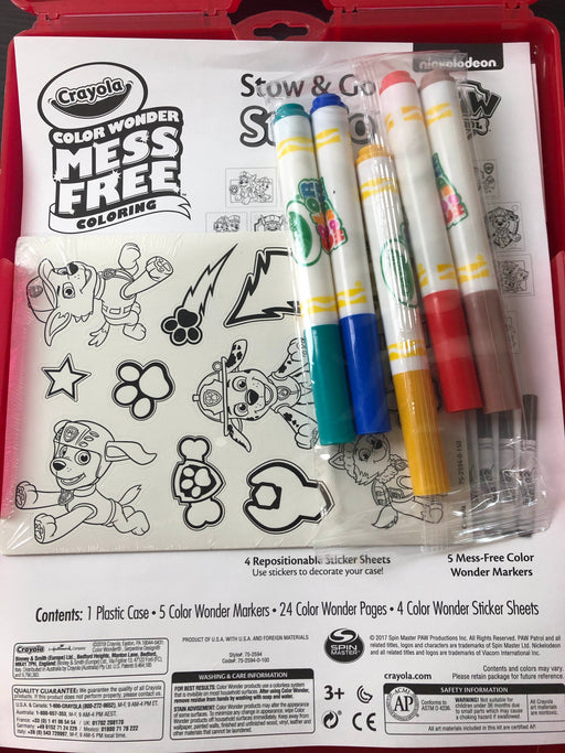 secondhand Crayola Color Wonder Mess Free Stow & Go Travel Kit