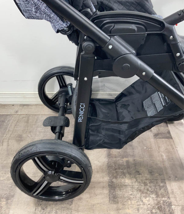 Venicci Gusto 2 in 1 Travel System, 2018, Shadow Fashion Black