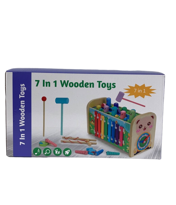 used Qirptey 7-in-1 Wooden Toy