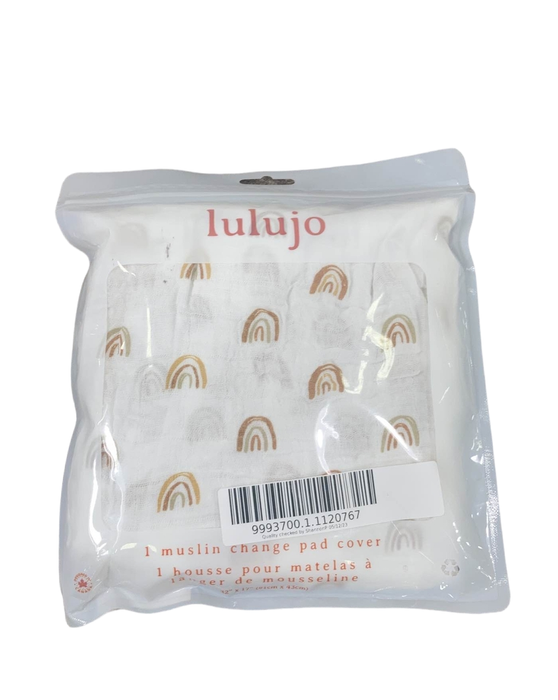 Shop Lulujo Muslin Change Pad Cover, Rainbow at GoodBuy Gear