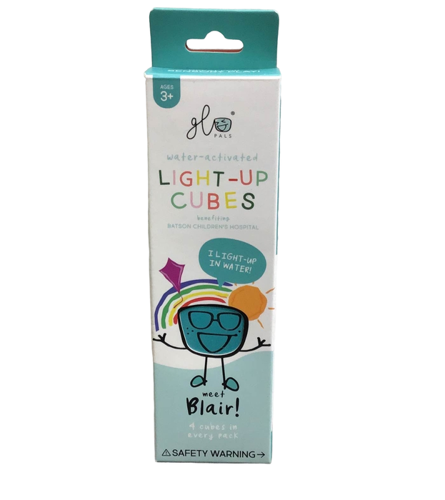 used Glo Pals Light Up Cubes, 4 Pack